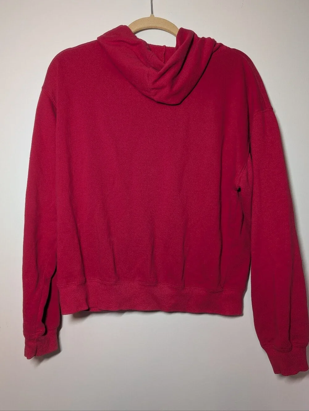 Disney Mickey Mouse Red Graphic Print Pullover Hoodie Teens/Kids Size Large
